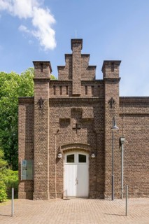 Brauweiler near Pulheim, abbey, memorial to former labour camp, workshop building