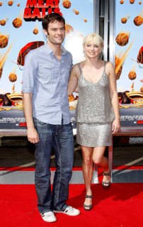 Bill Hader and Anna Faris at the Los Angeles premiere of 'Cloudy With A Chance Of Meatballs' held