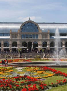 Ground floor in front of the Festhaus after restoration in 2014