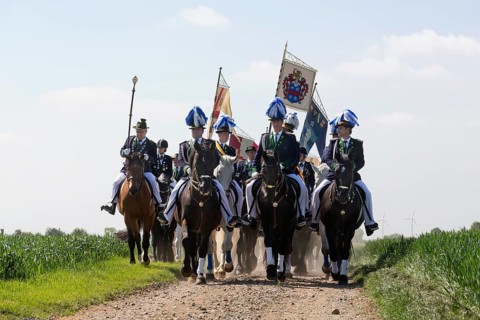 Equestrian procession on Ascension Day