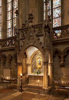 South aisle, Annunciation altar around 1335, St., Sankt, Saint