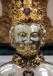 Cornelius Chapel, reliquary bust of St Cornelius, 14th century, St, Saint, Saint