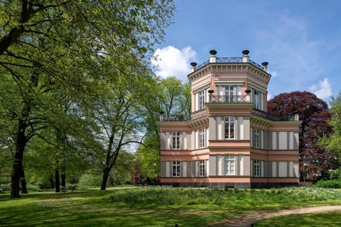 Krefeld, Linn district, Greiffenhorst House, built between 1838 and 1843 on behalf of Cornelius de