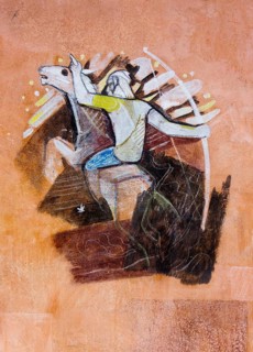 Frescoes by Peter Hecker, Apocalyptic Horseman, St., Saint, Saint