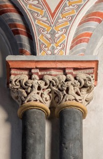 Brauweiler near Pulheim, St Nicholas Abbey Church, choir, blind arcades on the south wall, double
