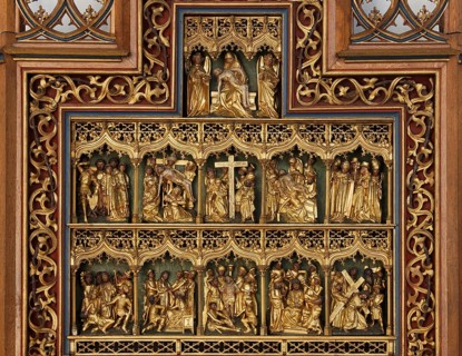 Parish church of St Mary's Assumption (completed 1505), right side altar, St, Sankt, Saint