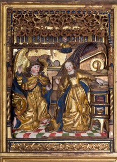 Root-Jesse altar from the castle church, around 1515, Annunciation, St., Saint, Saint