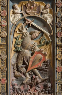 Brauweiler near Pulheim, St Nicholas' Abbey Church, north aisle, St Michael's Altar from 1561,