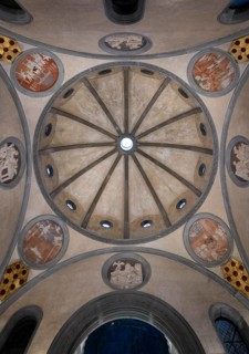 Florence, Firenze, San Lorenzo, first church building of the Renaissance, Old Sacristy, built