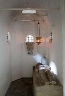 Built in 1646, replica of the Holy Sepulchre in the crypt, St., Sankt, Saint