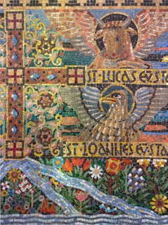 Built between 1889 and 1891, mosaics behind the tabernacle, St., Sankt, Saint