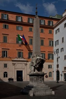 In the Piazza della Minerva