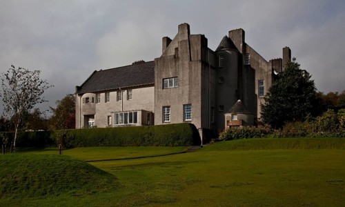 Built in 1903 by Charles Rennie Mackintosh for Walter Blackie, view from south-east