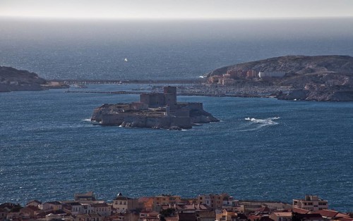 Marseille, view from the Basilique Notre-Dame-de-la-Garde to the Frioul Islands