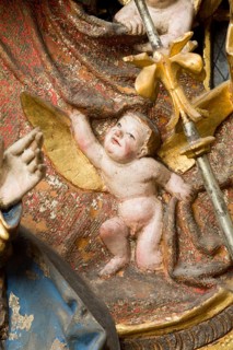 Altar of the Virgin Mary (rosary altar) from the Heilig-Geist-Hospital, Lübeck or Hildesheim around