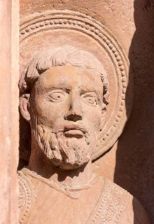 Basel, Cathedral (Basel Minster), North transept, Gallus Gate, wall figures, St John the Evangelist