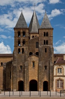 Paray-le Monial Burgundy Basilica Sacre-Coeur Begun around 1100 Narthex and south tower 11th