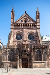 Strasbourg Cathedral, Cathédrale Notre-Dame de Strasbourg, northern transept arm and late Gothic