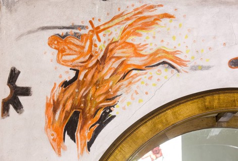 Frescoes by Peter Hecker, Apocalyptic Horseman, St., Saint, Saint