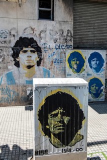 Diego Maradona, La Boca, Buenos Aires, Argentina, South America