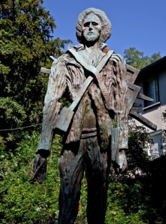 Statue of Vincent van Gogh, created by Ossip Zadkine in 1961