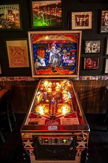 Evil Knievel pinball machine in the Evel Knievel Bar Las Vegas, Nevada, USA, North America