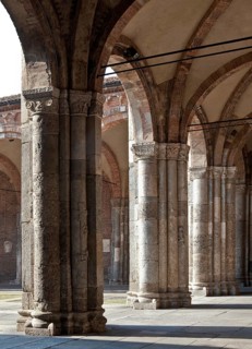 Italy Milan Milan Church of San Ambrogio 12th century Narthex inside facing north-northwest left