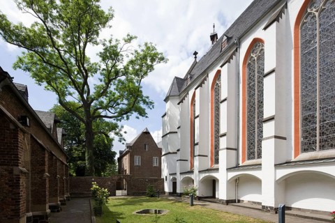 Cloister, view to the west, St., Saint, Saint