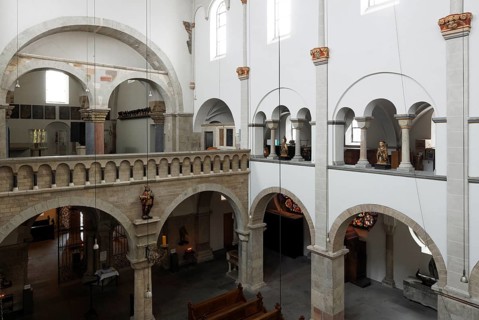 View from the south gallery to the north-west to the west gallery, St., Sankt, Saint
