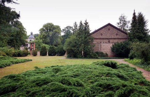 Alexanderdorf, St Gertrud Abbey, church and main building of the monastery