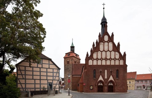 View from west left Marktturm, St., Sankt, Saint
