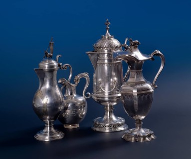 Schweinfurt, Church of the Holy Cross. Baptismal jugs from the 19th century, St., Sankt, Saint