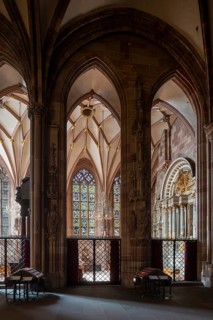 Strasbourg Cathedral, Cathédrale Notre-Dame de Strasbourg, view into the Laurentius Chapel