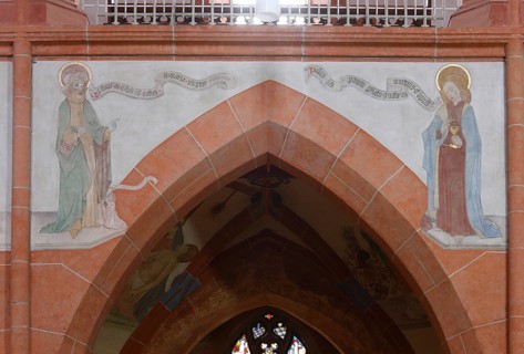 Nave arcades, paintings of the 12 apostles Church of St., Church of St., St., St., Saint