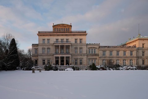 Essen, Villa Hügel in the snow