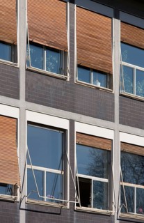 Egon Eiermann 1951-56, administration building from the south with retractable wooden blinds