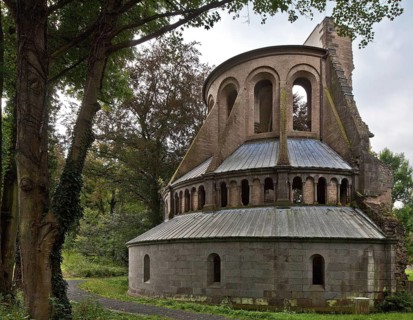 Heisterbach, monastery ruins Ruins of the abbey church Built 1202-37 View from north-east 1803-33