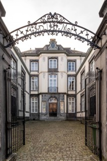 Maastricht, typical city palace with inner courtyard