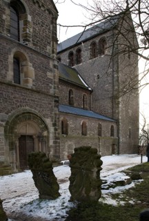 North-east view, baroque gravestones in front, St., Sankt, Saint