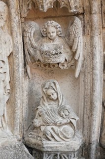 Main portal, figures, Nativity of Mary, St., Saint, Saint