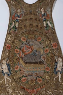 Kaseldetail, 1756, Goldsmithing and textile art from the 16th to the 20th century, St., Sankt,