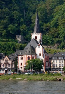 View from the east over the Rhine Church of St., Church of St., St., St., Saint