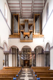 View to the west of the organ loft, St., Sankt, Saint