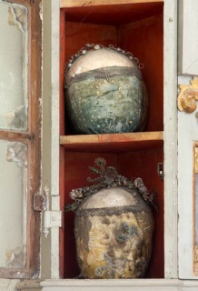 Reliquaries in the choir, skull, St., Saint, Saint