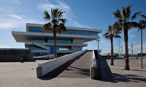 Guest building VELES I VENTS (sails and winds), completed in 2006 from the north