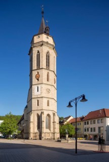 Balingen, Protestant town church, tower from the east