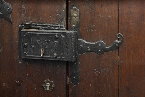 East portal in the north tower, iron castle inside Church of St., Church of St., St., St., Saint