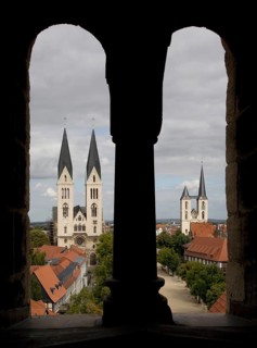 View from the north-east tower of the cathedral (left) and St Martin's Church, St, St, Saint