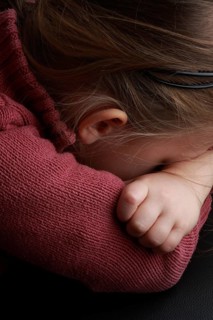 Grief, pain tiredness, depression, little girl, defiance, denial, childhood, childhood, little
