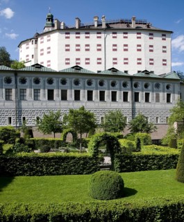 Austria. Amras. Ambras Castle. Spanish Hall from the outside. Branch of the Kunsthistorisches